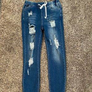 Women's Flamingo distressed jeans